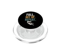 Fall Get Up Repeat Boulder Motivation Climber Climbing PopSockets PopGrip for MagSafe