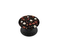 Fall Ghost Pumpkin Halloween Floral Moon Star Autumn Pattern PopSockets Adhesive PopGrip