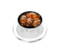 Fall Gnome Pumpkin Spice Latte Thanksgiving Pie Cozy Autumn PopSockets PopGrip for MagSafe