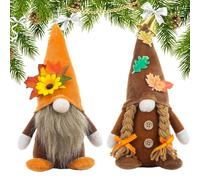 Fall Gnomes Decor -Autumn Gnomes Plush | Thanksgiving Decor Gnome Plush With Sunflower | Dwarf Ornament, Collectible Bearded Old Man Doll For Dormitory Holiday School Apartment Offices Desktop