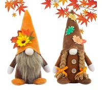 Fall Gnomes Plush | Thanksgiving Gnome Decor with Sunflower - Seasonal Decor for Desktop Desk Room Party Holiday Birthday School Offices Apartment