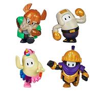 Fall Guys: Ultimate Knockout Official 4cm Collectible Mini Figure Hero Squad 4 Pack with Elder Dwarf, Fairycorn, Champ and Golden Knight