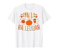 Fall Hallelujah Christian Pumpkin Spice Autumn Faith Based Value Graphic T-Shirt