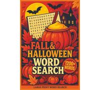Fall & Halloween Word Search 1200+ Words: Relaxing Fall & Halloween Word Find Book for Adults and Teens, Large Print 85 puzzles 2025