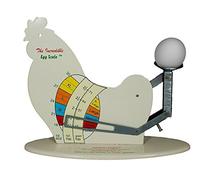 Fall Harvest Home The Incredible Egg Scale - Analog Countertop Weighing Scale - Multicolour Steel - Dual Ounces & Pounds - Tare Function