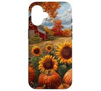 Fall Harvest Sunflowers Pumpkins October Autumn Farm Nature Case for iPhone 16