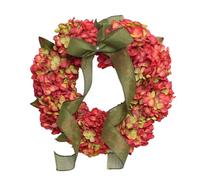 Fall Hydrangea Wreath - Thanksgiving Decoration with Hydrangea | Farmhouse | Rustic Wreath Decor for Autumn Halloween Thanksgiving Day Wreath for Front Door is made with a large