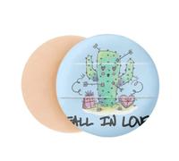 Fall In Love Cactus Art Deco Fashion Air Cushion Makeup Foundation Sponge Powder Puff