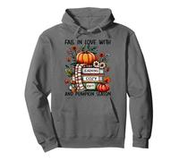 Fall in love with learning cozy knits and pumpkin season Pullover Hoodie