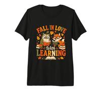 Fall in Love with Learning Funny Back to School Teacher Premium T-Shirt