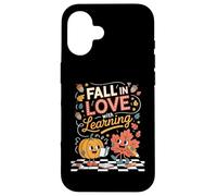 Fall In Love With Learning Pumpkin Autumn Kids Teacher 2025 Case for iPhone 16