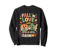 Fall In Love With Learning Pumpkin Autumn Teacher Kids Sweatshirt