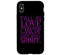 FALL IN LOVE WITH TAKING CARE OF YOURSELF MIND BODY SPIRIT Case for iPhone X/XS