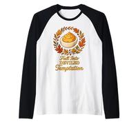Fall Into Deviled Temptation: Thanksgiving Deviled Egg Raglan Baseball Tee