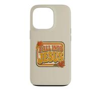 Fall Into Jesus Retro Christian Autumn Faith Leaf Design Case for iPhone 13 Pro