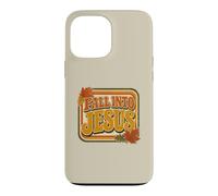 Fall Into Jesus Retro Christian Autumn Faith Leaf Design Case for iPhone 13 Pro Max
