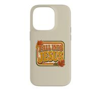 Fall Into Jesus Retro Christian Autumn Faith Leaf Design Case for iPhone 14 Pro