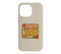 Fall Into Jesus Retro Christian Autumn Faith Leaf Design Case for iPhone 14 Pro Max