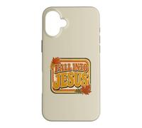 Fall Into Jesus Retro Christian Autumn Faith Leaf Design Case for iPhone 16 Plus