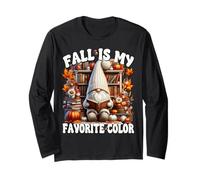 Fall is My Favorite Color for Book Lover Who Loves Reading Long Sleeve T-Shirt