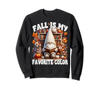 Fall Is My Favorite Color For Book Lover Who Loves Reading Sweatshirt