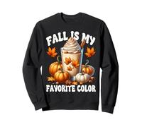 Fall Is My Favorite Color Graphic For Pumpkin Spice Season Sweatshirt