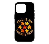 Fall is My Favorite Color Pumpkin Autumn Falling Leaves Case for iPhone 16 Pro
