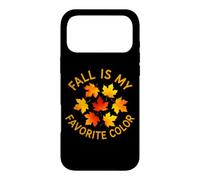 Fall is My Favorite Color Pumpkin Autumn Falling Leaves Case for iPhone 17 Pro Max
