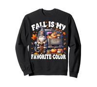 Fall Is My Favorite Color With Autumn Gnome Pumpkin Truck Sweatshirt