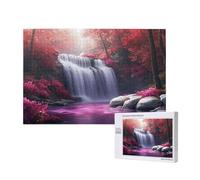 Fall Jigsaw Puzzles for Adults 120, Landscape Puzzles for Adults Wooden, Funny/Difficult/Impossible/Challenging Decompression Games, As a Birthday and Holiday Decor Gift for Women and Men M-327