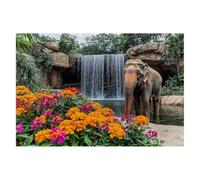 Fall Jigsaw Puzzles for Adults 4000 Piece Jigsaw Puzzles for Adults Elephant 141x87cm, Classic Educational Games Decompression, Challenging Game for Families Beautiful Home Decor Gifts for Men J-95