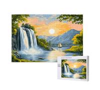 Fall Jigsaw Puzzles for Adults 5000, Sunset Puzzles for Adults Wooden, Funny/Difficult/Impossible/Challenging Decompression Games, As a Birthday and Holiday Decor Gift for Women and Men M-382
