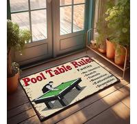 Fall Kitchen Mats For Floor Pool Table Rules: Fastits, No-Inemis, Seatch, Tomets, Nosention, Doormat Front Door Decor Retro Rug(50X80CM)