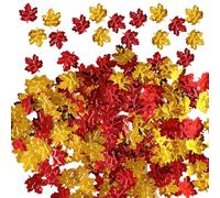 Fall Leaves Confetti,Fall Confetti Autumn Confetti - 15g Thanksgiving Day Maple Leaves Sequins Confetti Autumn Sprinkles Confetti Decorations