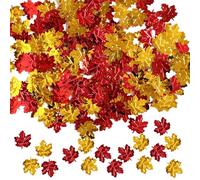 Fall Leaves Confetti - Falls Party Table Scatter Confettis | 15g Thanksgiving Day Maple Leave Sequins Confetties Autumn Parties Sprinkles Confeti Decorations