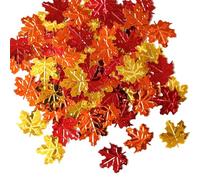 Fall Leaves Confetti - Falls Party Table Scatter Confettis | 15g Thanksgiving Day Maple Leave Sequins Confetties Autumn Parties Sprinkles Confeti Decorations