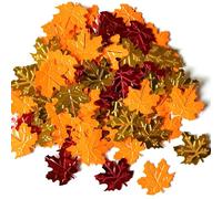 Fall Leaves Confetti - Falls Party Table Scatter Confettis | 15g Thanksgiving Day Maple Leave Sequins Confetties Autumn Parties Sprinkles Confeti Decorations