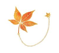 Fall Leaves Themed Metal Bookmarks with Chain Pendant Books Page Marker Reading Aid for Book Lover Readers Writers Reading Gift