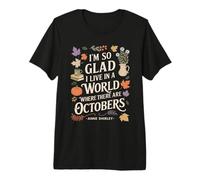 Fall Literature Quote October Anne Premium T-Shirt
