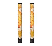 Fall Maple 2Pcs Refrigerator Door Handle Covers, Colorful Autumn Kitchen Appliance Handle Cover for Fridge Microwave Stove Oven Dishwasher Decor