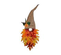 Fall Maple Gnome Front Door Hanger, Autumn Wreath for Front Door, Maple Leaf Fall Decoration, Harvest Door Wreath Decor for Halloween Thanksgiving Indoor Farmhouse Wall Decor
