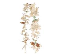 Fall Maple Leaf Garland Artificial Pumpkin Front Door Christmas Vine Hanging