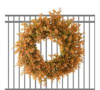 Fall Maple Leaf Wreath - Artificial Maple Leaves Faux Sunflower, Hydrangea Pumpkins Outdoor Autumn Wreath For Home, Farmhouse Wall Thanksgiving Day Harvest Festival Decor