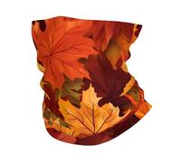 Fall Maple Leaves Colorful Autumn Headscarf 26X30Cm Non-Slip Hair Band Washable Facial Covering For Outdoor Tennis Climbing