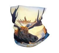 Fall Moose Deer Print Neck Warmer Ultra-Soft, Stretchy Neck Gaiter Winter Neck Gaiter Warmer For Menand Women