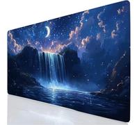 Fall Mouse Mat 700x300x3mm XXL Gaming Mouse Pad Landscape Desk Mat, Gaming Keyboard Mousepad Improved Precision and Speed, Desk Accessories with Non-Slip Base and Stitched Edge for Office Home YG-196