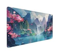 Fall Mouse Mat xxl Gaming Mouse Pad 700x300 mm non Slip Desk Mat, Mountain Extended Large Mousepad Waterproof & Durable & Stitched Edges Keyboard Mat for Home, Office, Gaming Room (28x12 Inch) 2S-189