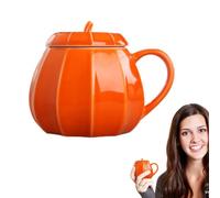 Fall Mug Ceramic Fall Water Container Decoration with Lid