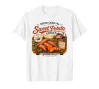Fall North Carolina Sweet Potato Harvest Vintage Value Graphic T-Shirt, Men, White, M