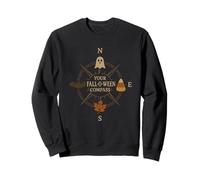 Fall O Ween Compass Spooky Autumn Guide Sweatshirt